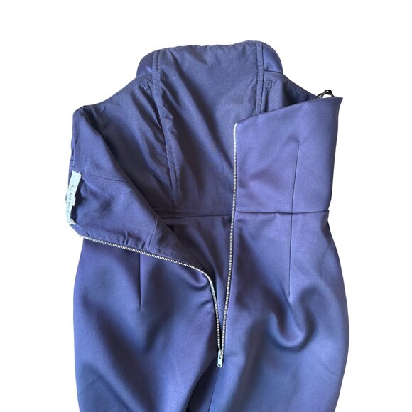 Elliatt Formal Dress Navy Satin Mermaid Revolve Size Small Fitted NWT - Picture 12 of 13